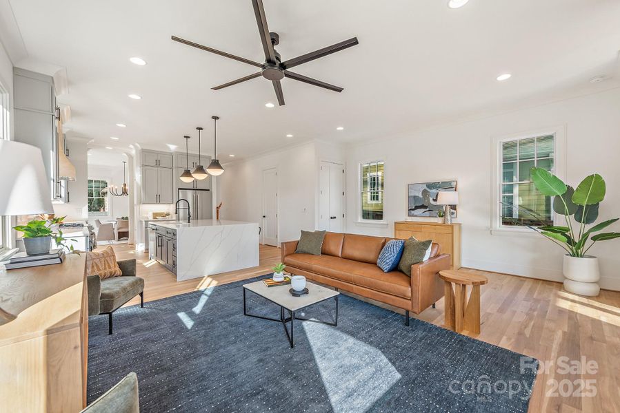 Furnished interior view inside a new home in , Charlotte (Image 8).