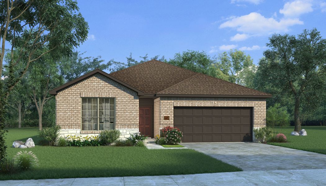 Image 6 representing the Basswood by HistoryMaker Homes in Seabourne Landing, Rosenberg, TX.