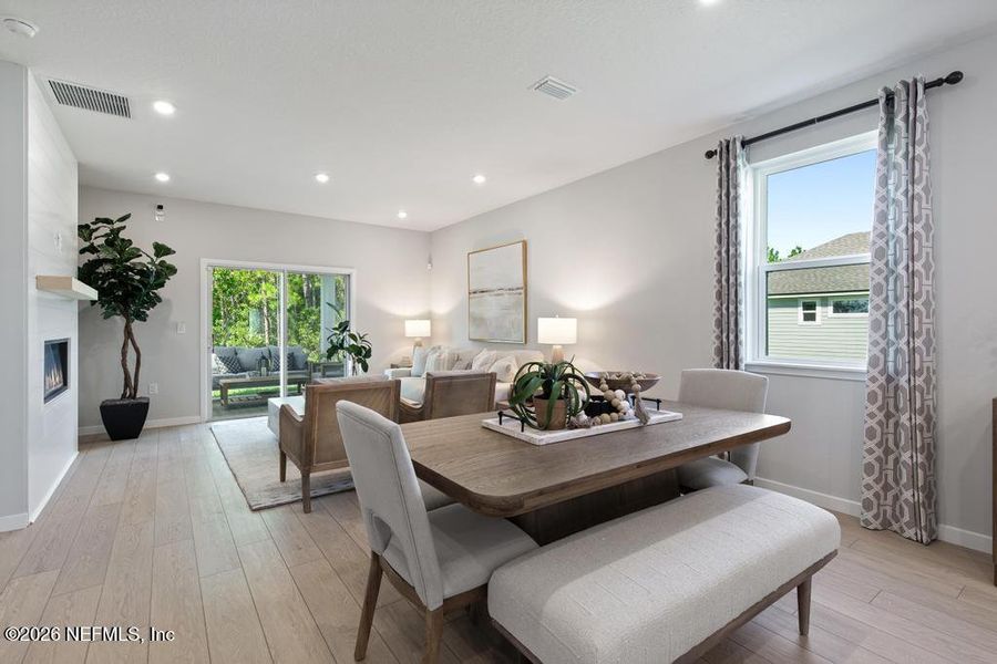 Furnished interior view inside a new home in Seminole Palms, Palm Coast (Image 23).
