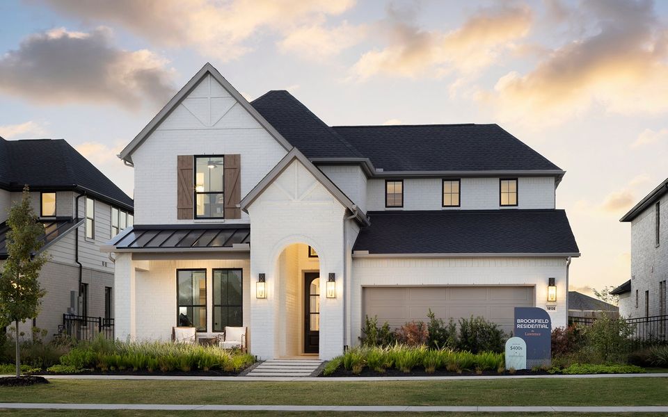 Representative exterior photo of a completed home built from the Lawrence by Brookfield Residential in Elyson, Katy, TX (Image 15).
