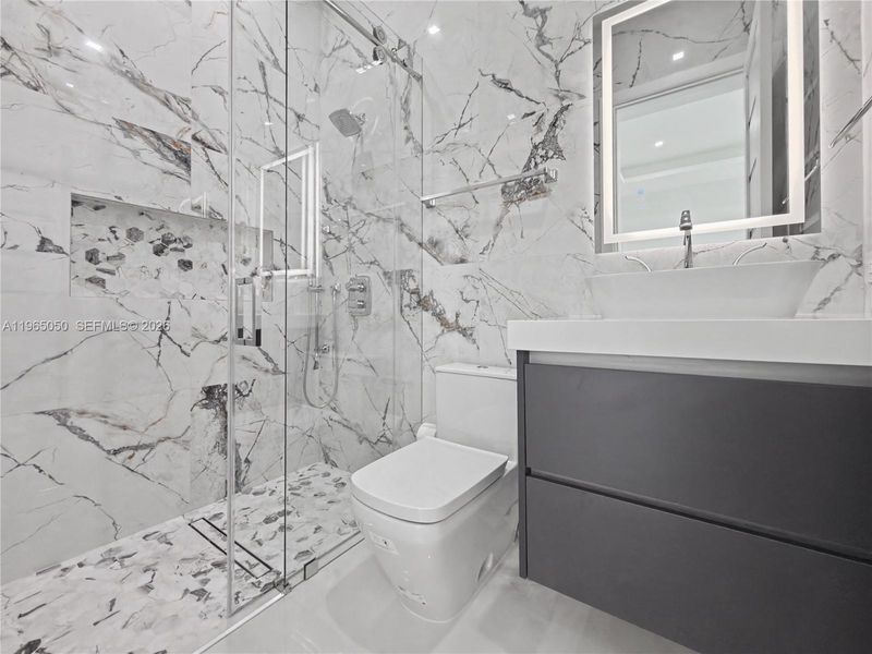 Furnished interior view inside a new home in , Miami (Image 9).