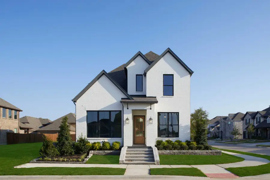 Front exterior of a new home in Edgewater, Royse City, TX, highlighting curb appeal (Image 2).