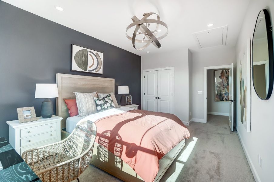 Representative furnished interior of a home built from the Jordan by Caruso Homes in Magnolia Acres, Fuquay Varina (Image 9).