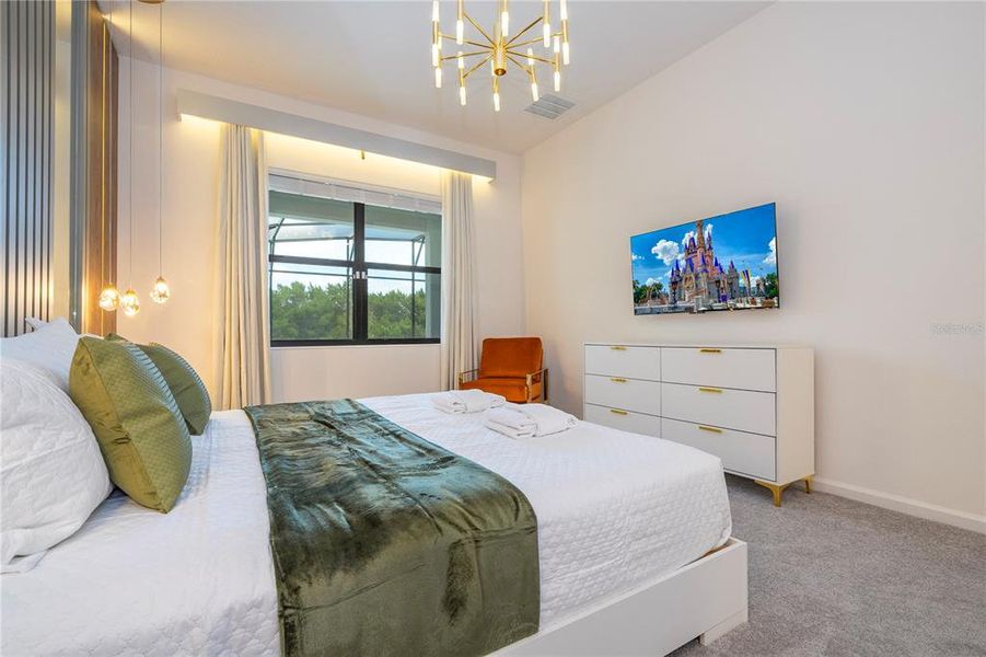 Furnished interior view inside a new home in , Orlando (Image 35).