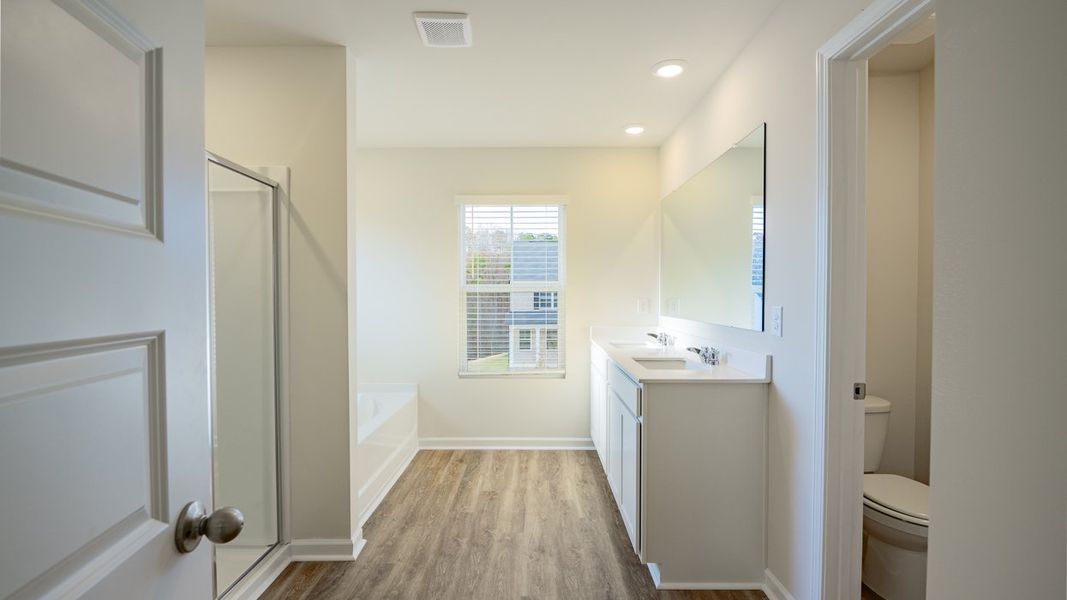 Furnished interior view inside a new home in Brooks Station, Dacula (Image 9). Furnished interior view inside a new home in Brooks Station, Dacula (Image 9).