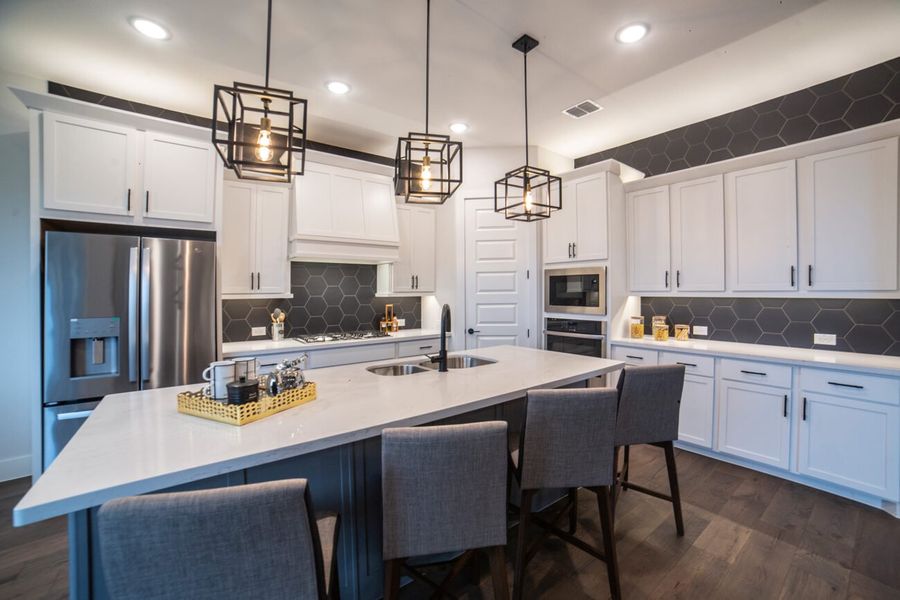 Representative furnished interior of a home built from the Toscana by Ladera Texas in Ladera Little Elm, Little Elm (Image 4).