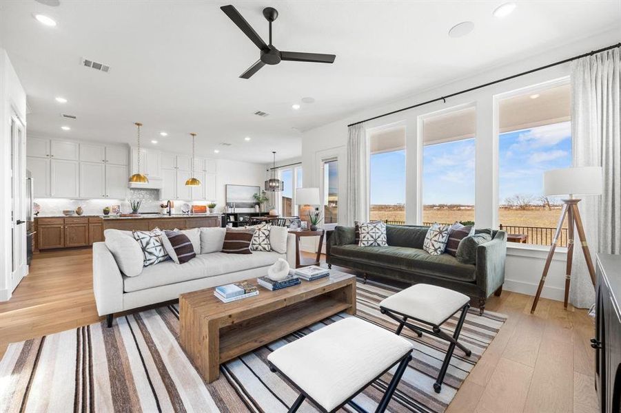 Furnished interior view inside a new home in North Square at Uptown, Celina (Image 5).