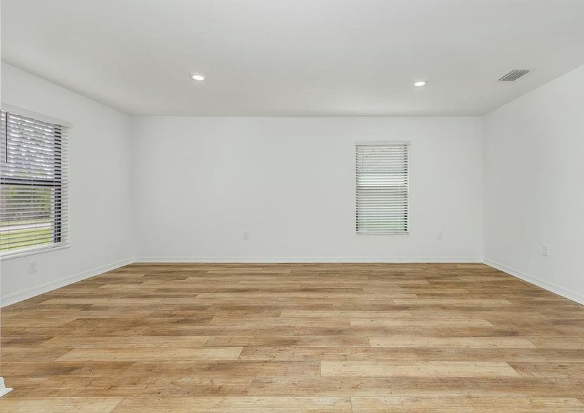 The flex room is ready to be turned into whatever you want it to be