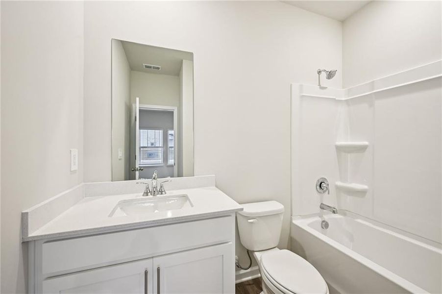 Furnished interior view inside a new home in Parkside at Grayson, Grayson (Image 6).