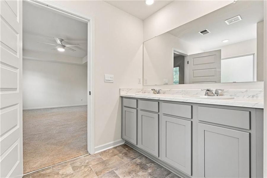Furnished interior view inside a new home in The Enclave at Flat Rock Hills, Stonecrest (Image 13).