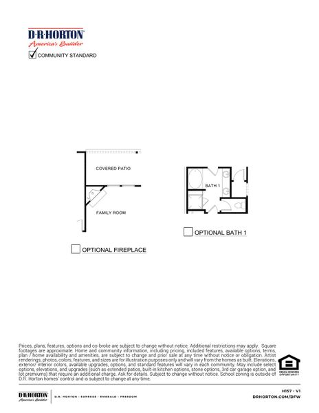 2D floor plan layout of this home in Elevon, Lavon, TX (Image 3).