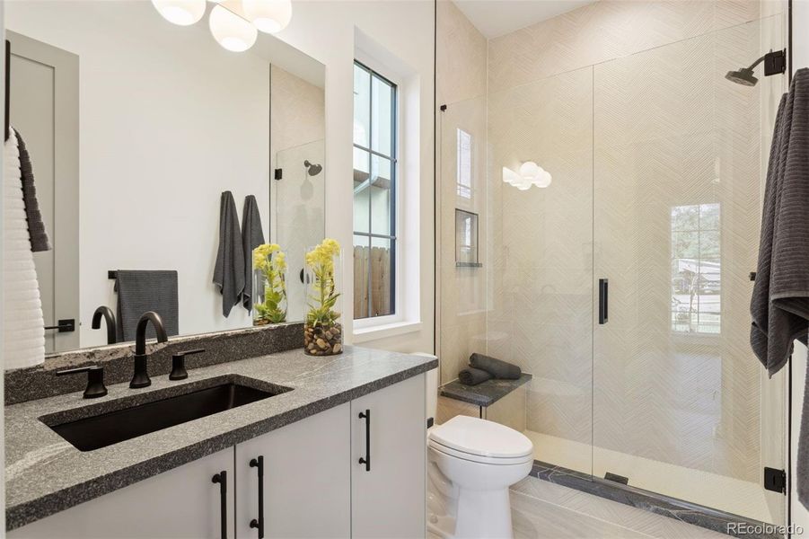 Furnished interior view inside a new home in , Denver (Image 15).