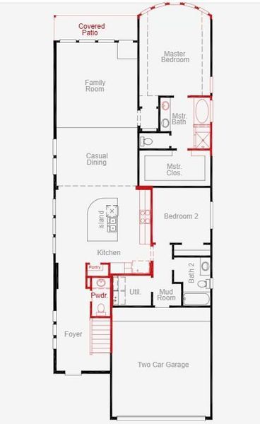 2D floor plan layout of this home in Candela, Richmond, TX (Image 6). 2D floor plan layout of this home in Candela, Richmond, TX (Image 6).