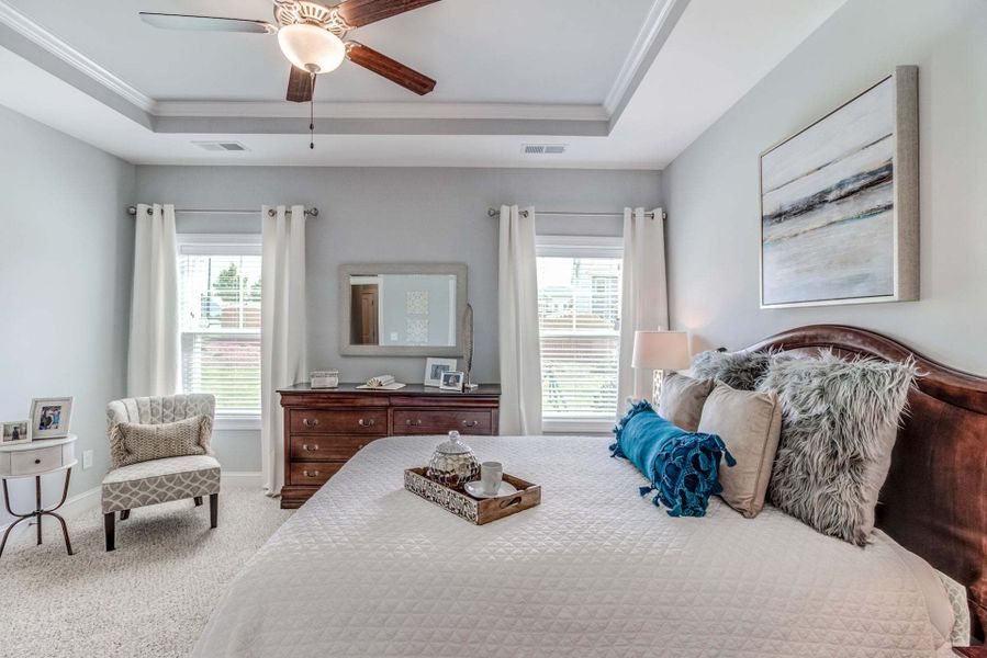 Representative furnished interior of a home built from the Rivermist by Caviness & Cates Communities in Maggie Way, Wendell (Image 217).