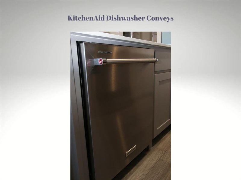 This KitchenAid dishwasher that is not builder grade, but rather an upgrade that was installed also conveys at no additional cost.