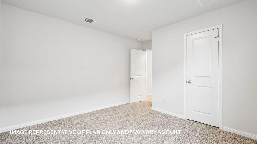 Spacious, unfurnished interior of a new home in Trails at Wildhorse, Austin (Image 37).