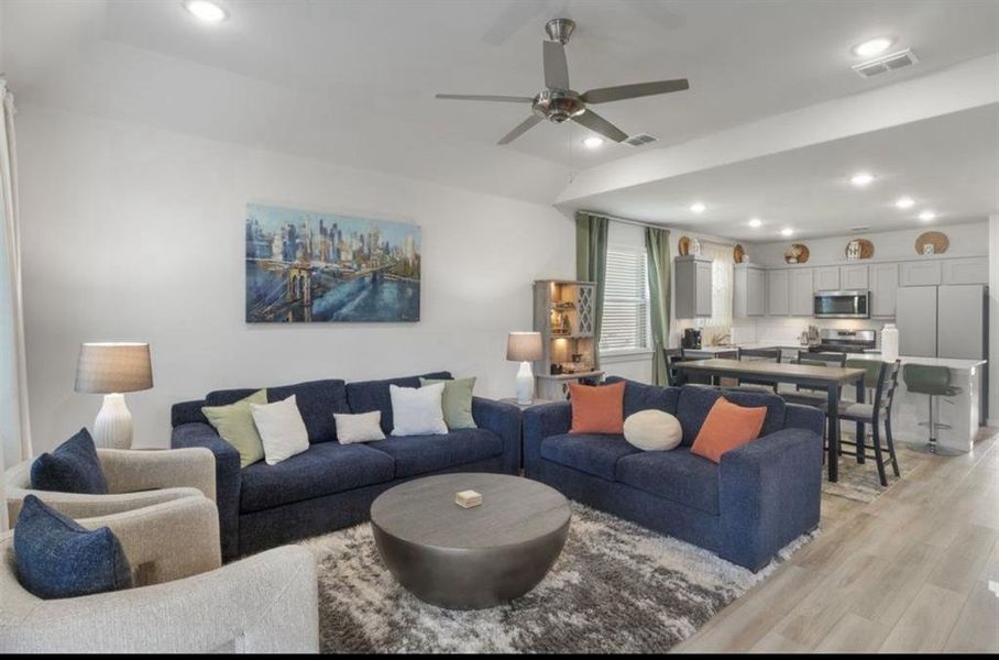 Furnished interior view inside a new home in Devonshire, Forney (Image 1). Furnished interior view inside a new home in Devonshire, Forney (Image 1).