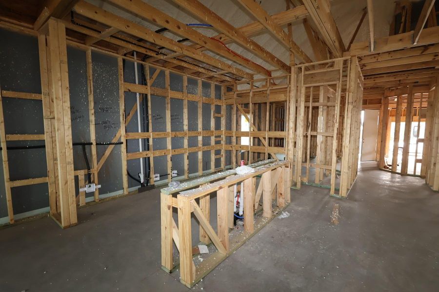 In-progress construction of a new home in Brookewater 45' Homesites, Rosenberg, TX (Image 6).