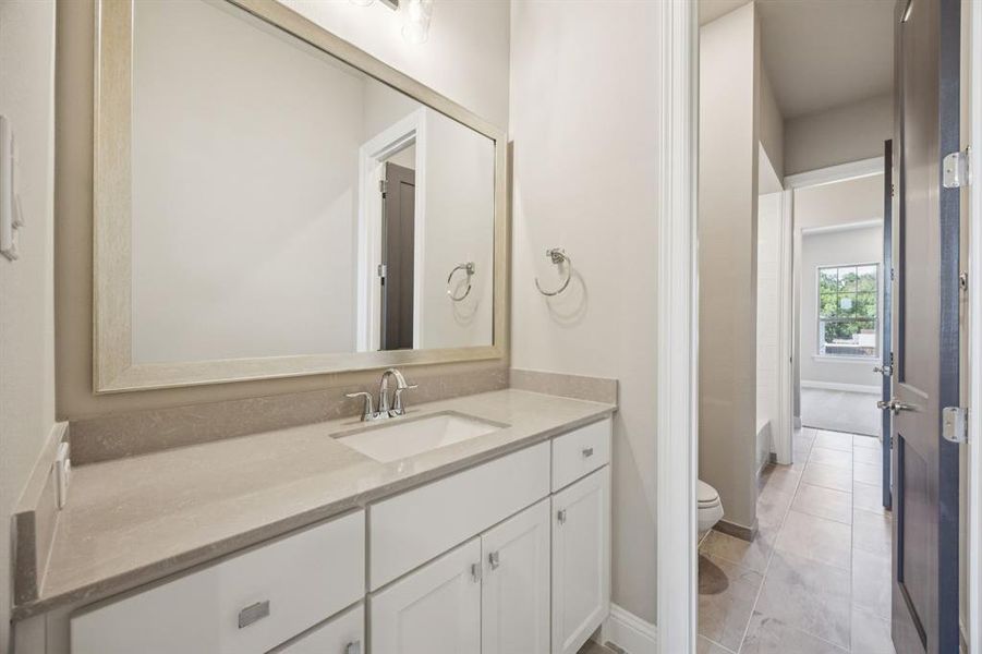 Sink in Jack & Jill bathroom.
