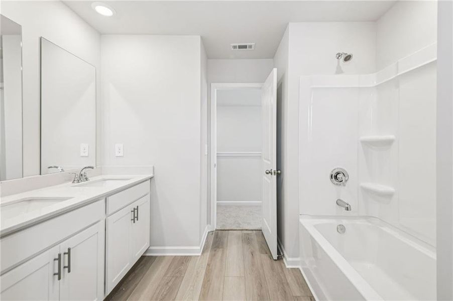 Furnished interior view inside a new home in Creekside at Oxford Park, Fairburn (Image 38).