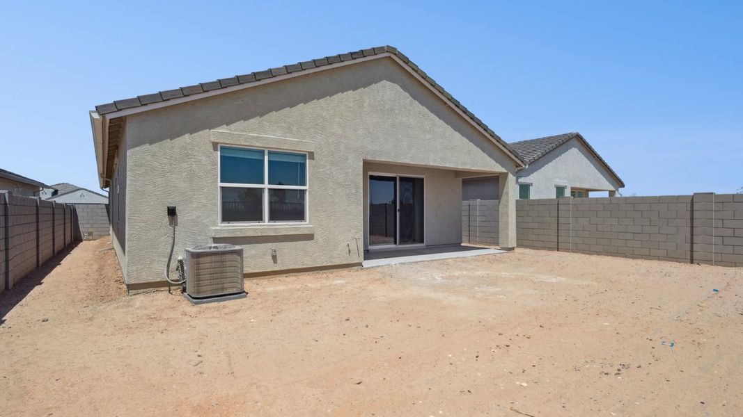 Exterior details and patio area of a home in Moonlight, Maricopa (Image 16).