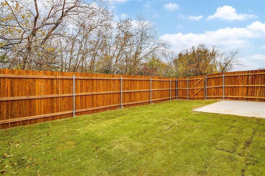 View of fenced backyard View of fenced backyard