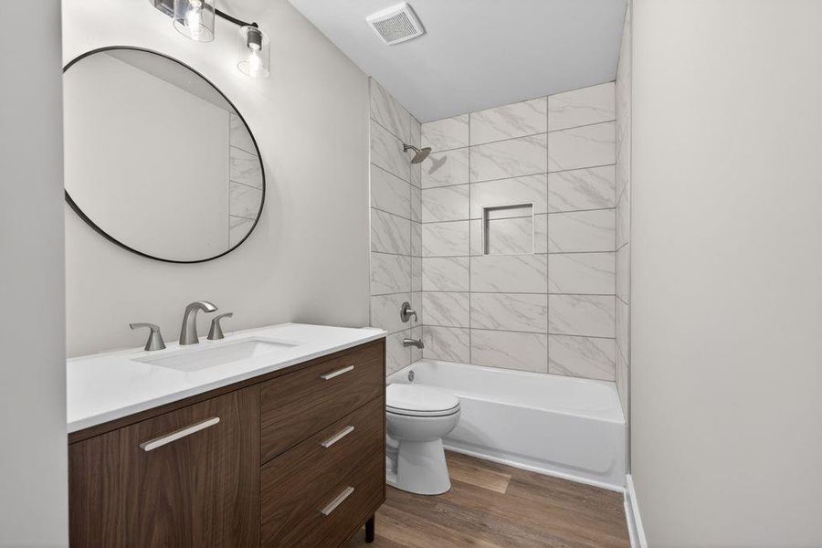 Furnished interior view inside a new home in , Flowery Branch (Image 8).