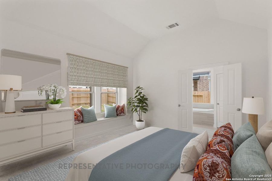 Furnished interior view inside a new home in Prominence, San Antonio (Image 5).