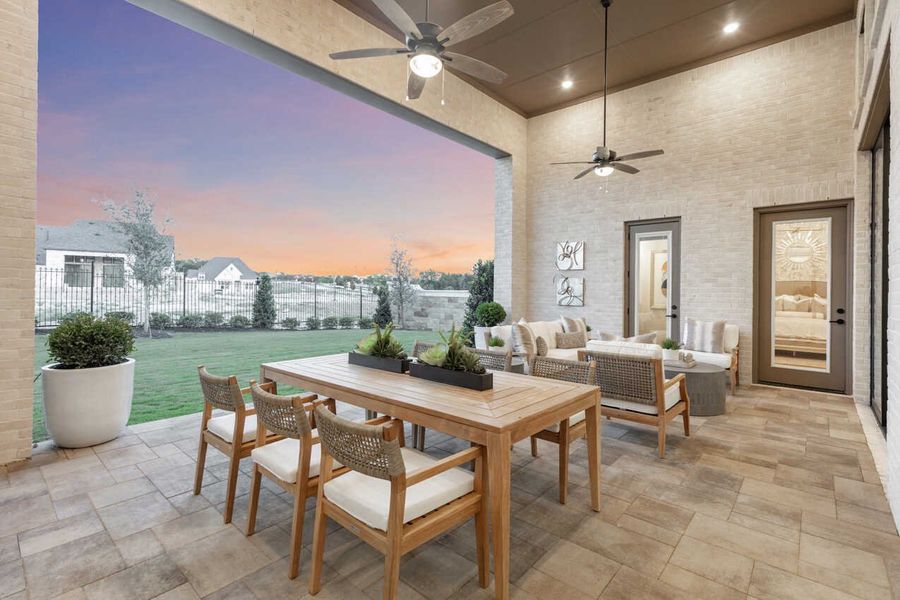 Representative Patio - some options shown