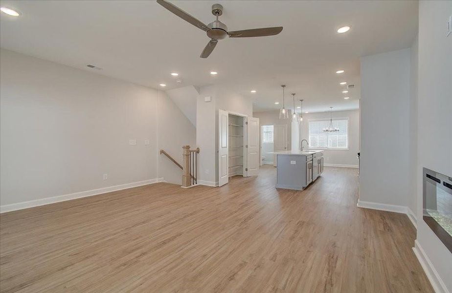 Spacious, unfurnished interior of a new home in Townes at South Main, Kennesaw (Image 28).