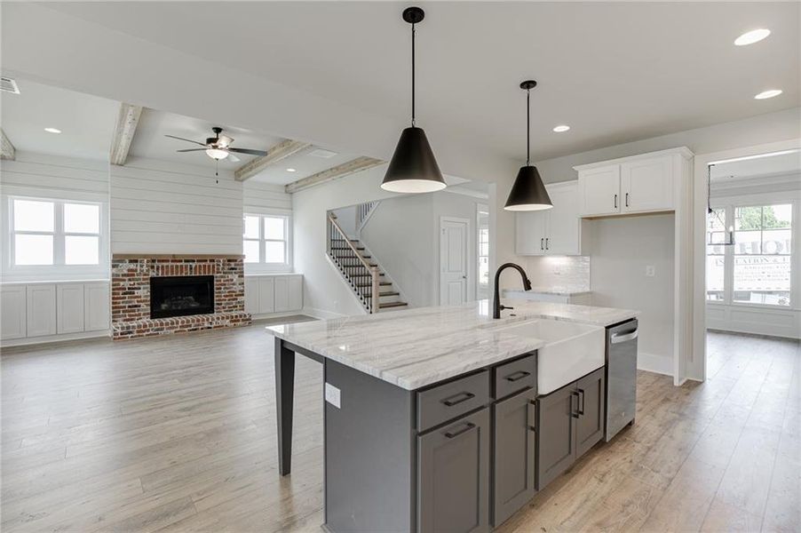 Furnished interior view inside a new home in , Buford (Image 13).