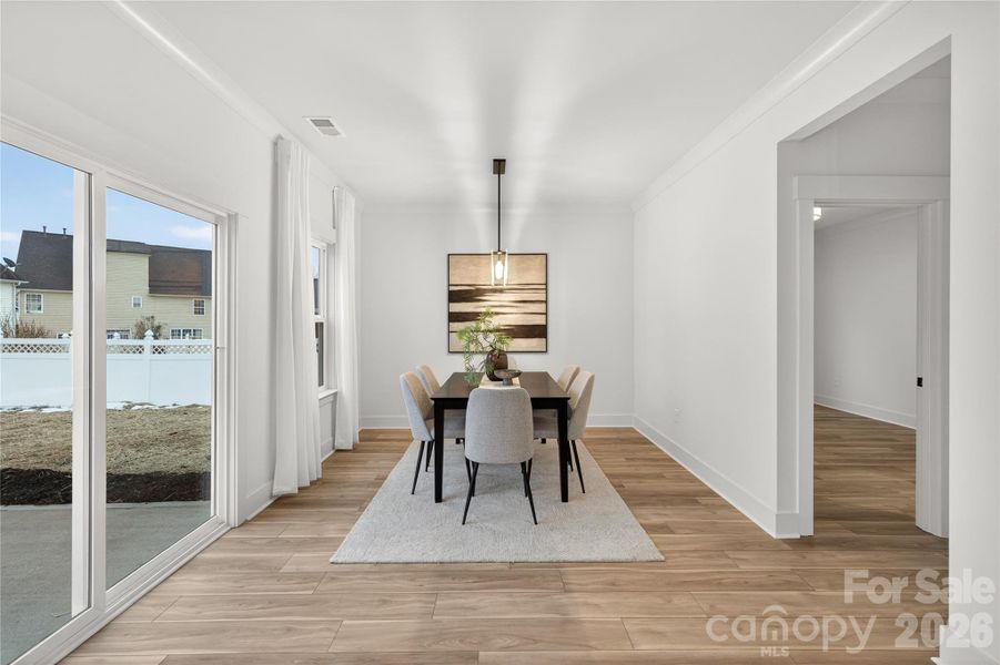 Furnished interior view inside a new home in , Charlotte (Image 15). Furnished interior view inside a new home in , Charlotte (Image 15).