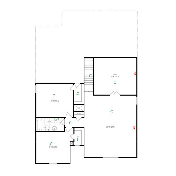 W/S #76842 / BG #3: 2nd Floor