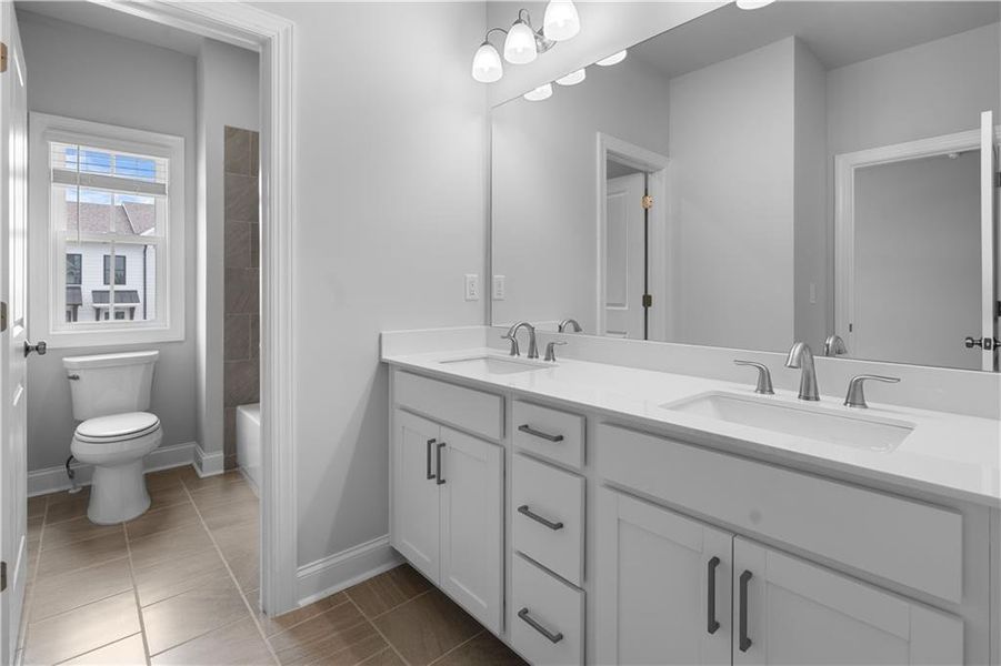 Furnished interior view inside a new home in Palisades Single Family, Cumming (Image 9).