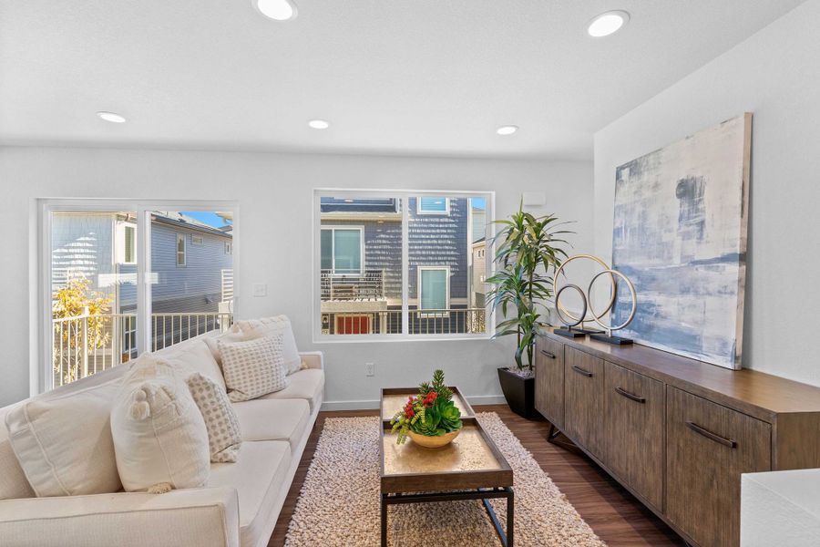 Furnished interior view inside a new home in Banning Lewis Ranch, Colorado Springs (Image 8).