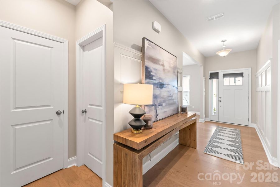 Custom touches and attention to detail greet you when you enter this lovely home. Plus NO CARPET anywhere!