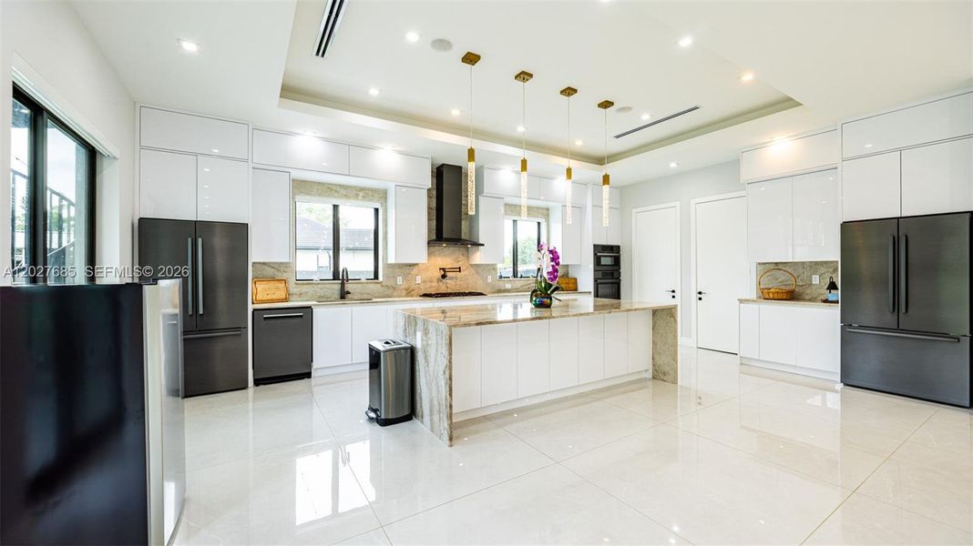 Furnished interior view inside a new home in , Miami (Image 29).