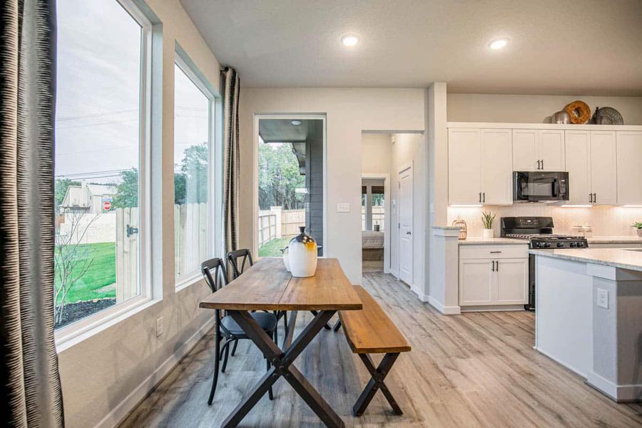Furnished interior view inside a new home in Santa Rita Ranch, Liberty Hill (Image 31).