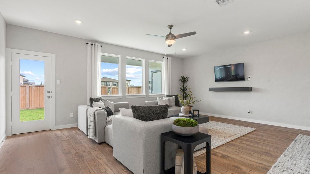 Furnished interior view inside a new home in Villarosa at Tamarron, Katy (Image 14).