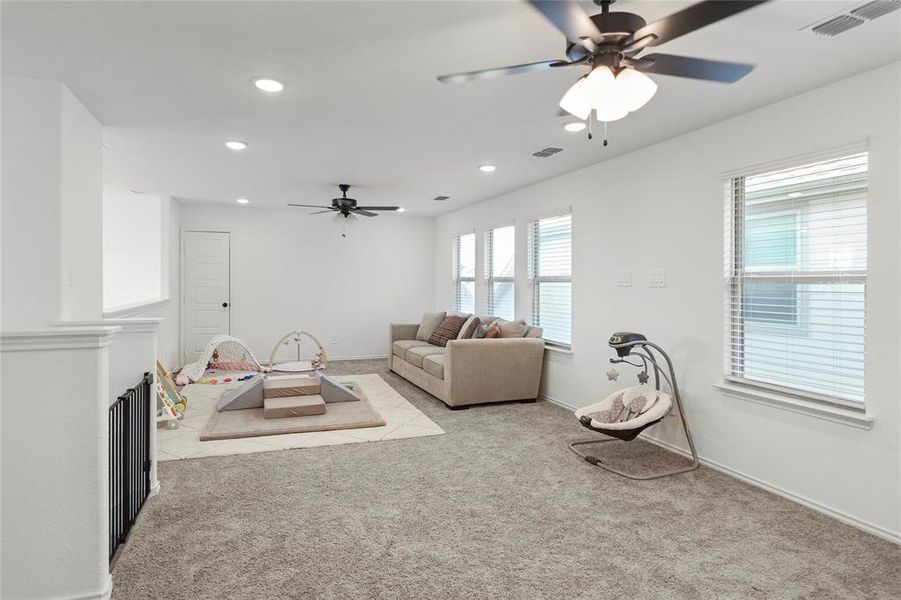 Furnished interior view inside a new home in Keeneland 40s, Aubrey (Image 19).