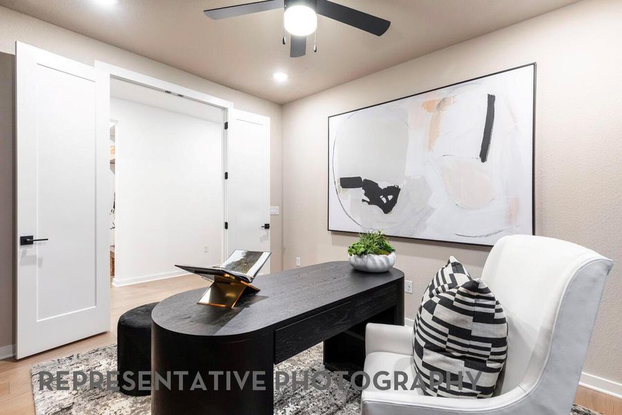 Furnished interior view inside a new home in Lariat, Liberty Hill (Image 13).