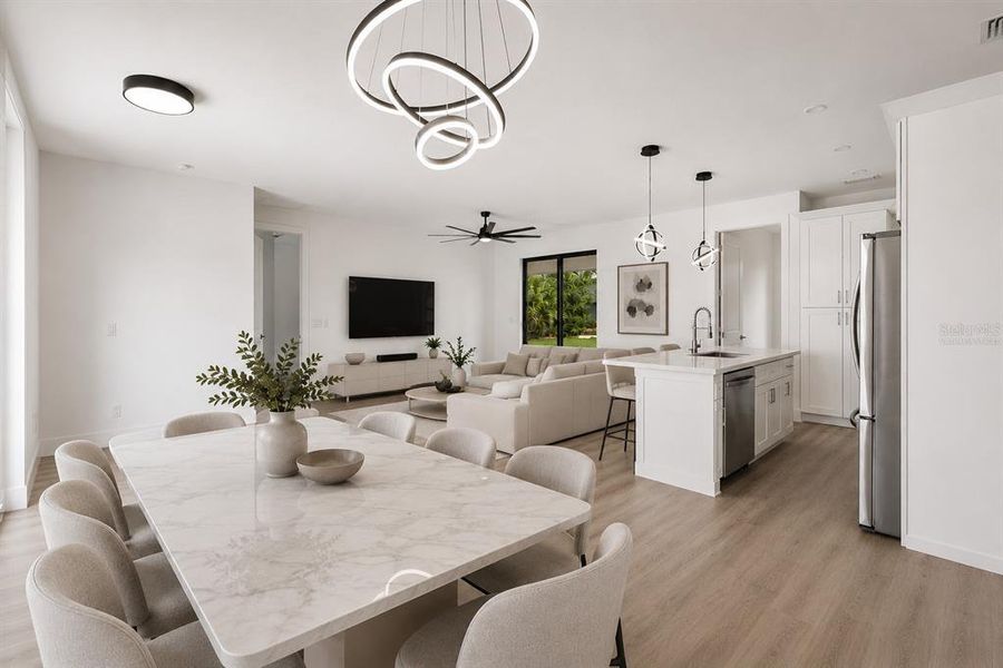 Furnished interior view inside a new home in , Port Charlotte (Image 10).