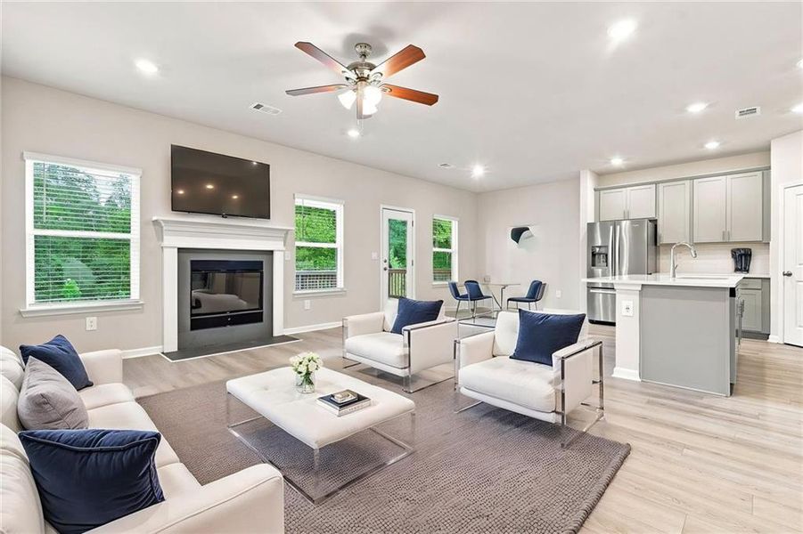 Furnished interior view inside a new home in Little River Falls, Woodstock (Image 7).