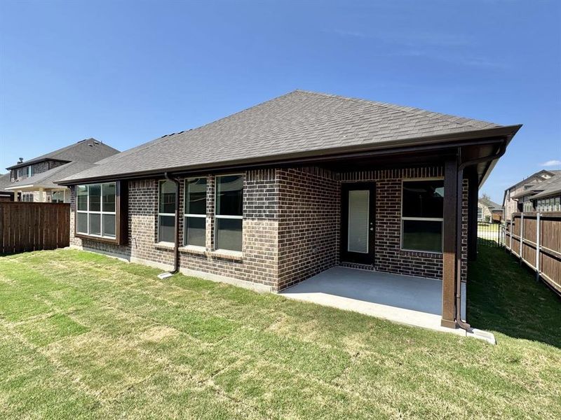 Exterior details and patio area of a home in Silo Mills - Select Series, Joshua (Image 30).