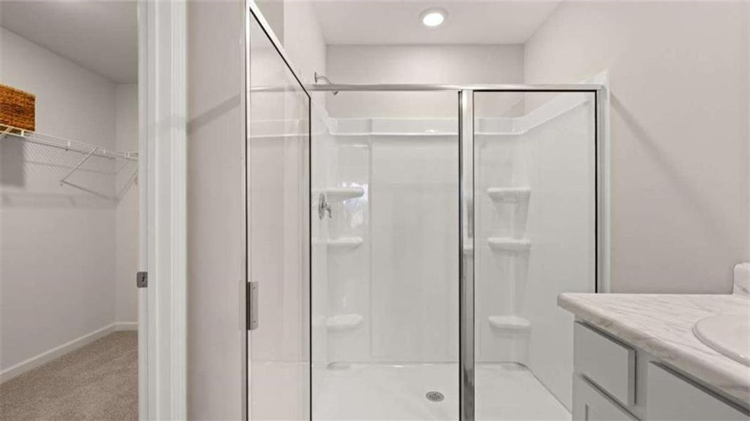 Furnished interior view inside a new home in Oakchase at Hampton, Hampton (Image 27).