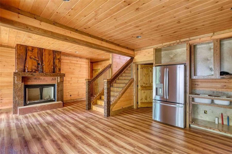 In-progress construction of a new home in , Blue Ridge, GA (Image 32).