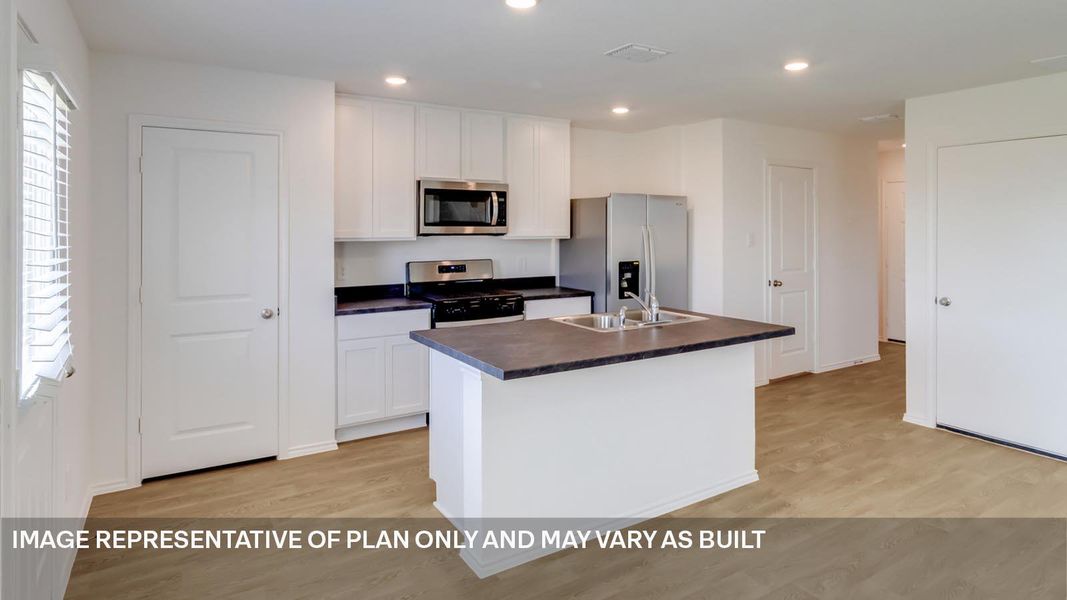 Furnished interior view inside a new home in Prairie Lakes, Buda (Image 7).