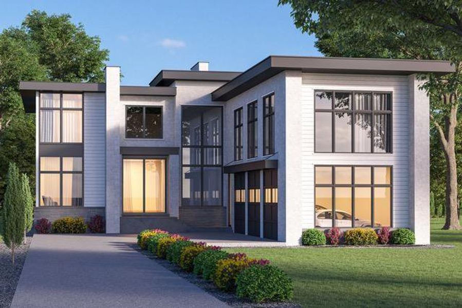 Front exterior of a new home in , Atlanta, GA, highlighting curb appeal (Image 1). Front exterior of a new home in , Atlanta, GA, highlighting curb appeal (Image 1).