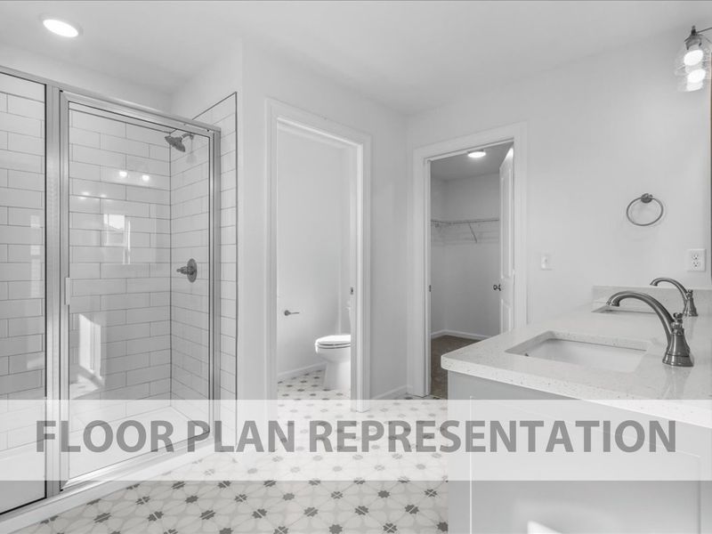 Starling Plan Primary Bathroom | Ivey Homes