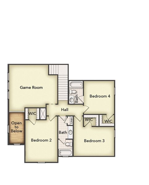 2D floor plan layout of this home in Waterford Park, Weatherford, TX (Image 4). 2D floor plan layout of this home in Waterford Park, Weatherford, TX (Image 4).